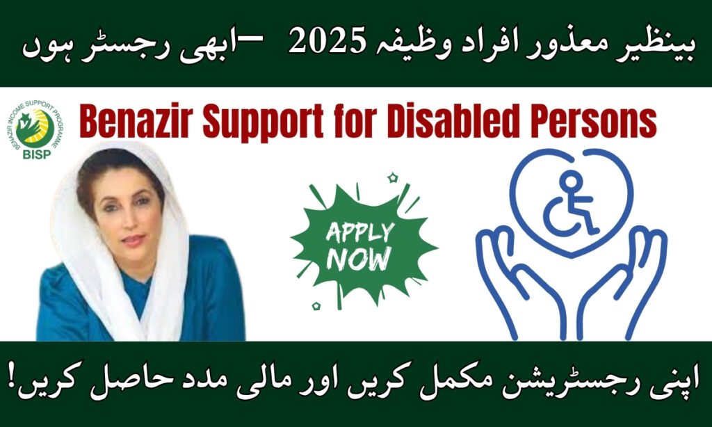 Benazir Support for Disabled Persons 2025